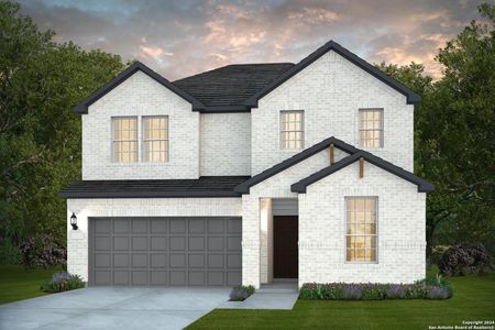 New construction Single-Family house 2265 Steerhead Trail, New Braunfels, TX 78132 Lochridge- photo 0