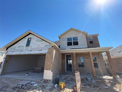 New construction Single-Family house 2429 Walking Y Rd, Georgetown, TX 78633 Winchester Homeplan- photo 0