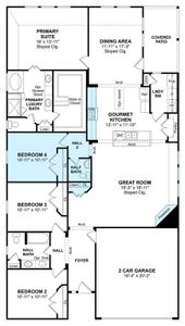 The Chase floor plan by K. Hovnanian® Homes. 1st Floor shown. *Prices, plans, dimensions, features, specifications, materials, and availability of homes or communities are subject to change without notice or obligation.