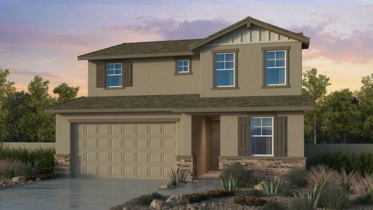 New construction Single-Family house 4001 E Fairy Duster Ln, San Tan Valley, AZ 85140 plan Sienna - image