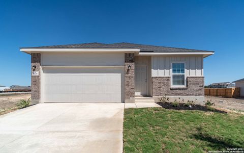 New construction Single-Family house 5231 Olene Flats, Von Ormy, TX 78073 Pedernales- photo 0