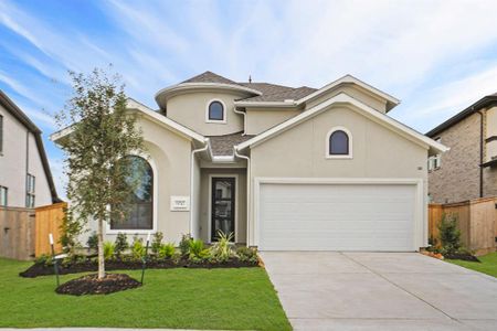 New construction Single-Family house 21422 Jewelflower Court, Cypress, TX 77433 Navarro- photo 0