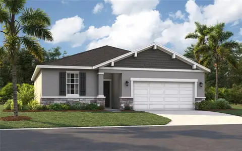 New construction Single-Family house 23599 Grindstone Wy, Sorrento, FL 32776 plan The Portland - image