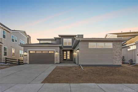 New construction Single-Family house 6448 Still Pine Cir, Castle Pines, CO 80108 plan 5074 Stonehaven Elevation C - Modern Prairie - image