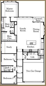 New construction Single-Family house 1016 Rollingwood Trl, Georgetown, TX 78633 plan Grandview - image