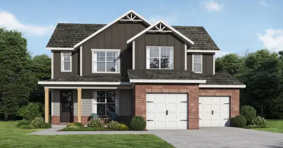 New construction Single-Family house 918 Mirror Lake Pkwy, Villa Rica, GA 30180 plan Peachwood Tandem - image