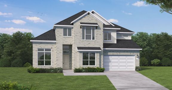 New construction Single-Family house 212 Smoke Signal Ct, Liberty Hill, TX 78628 Haskell- photo 0