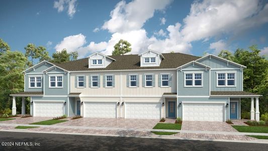 New construction Townhouse house 245 Cherry Elm Drive, Saint Augustine, FL 32092 Laurel- photo 0