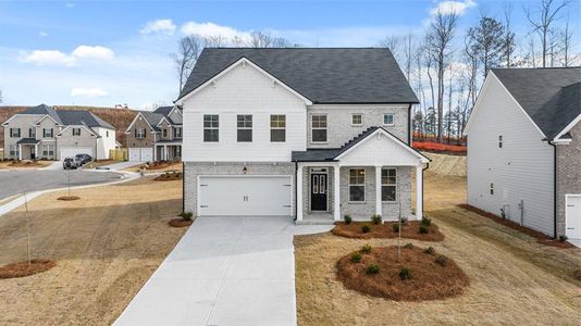 New construction Single-Family house 1901 Lacebark Elm Way, Lawrenceville, GA 30045 Summit- photo 0