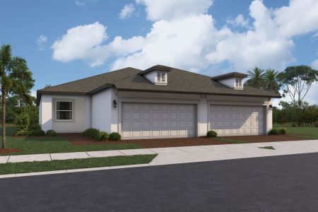 New construction Duplex house 4105 Moccasin Wallow Road, Palmetto, FL 34221 plan Pearl - image