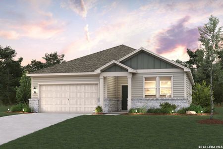New construction Single-Family house 2517 Heritance Pass, Seguin, TX 78155 plan Blanco - 1510 - image