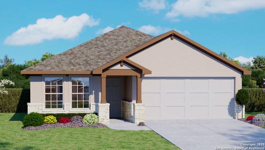 New construction Single-Family house 608 Fluted Shls, Cibolo, TX 78108 plan The Knight - image