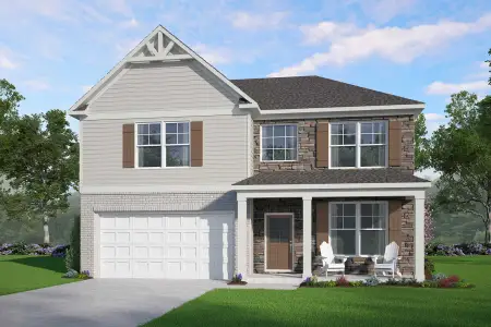 New construction Single-Family house 8130 Pine Ridge Rd, South Fulton, GA 30213 plan Brookpark - image