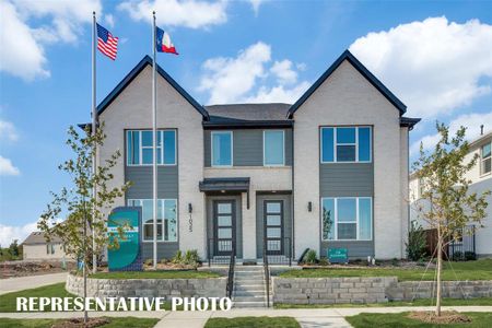 New construction Townhouse house 1025 Carnation Dr, Crowley, TX 76036 Bella - Modern- photo 0 0