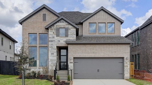 New construction Single-Family house 14521 Chaparral Run, San Antonio, TX 78254 plan 2593W - image