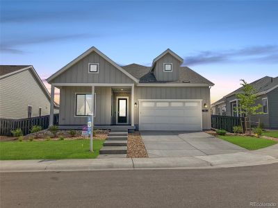 New construction Single-Family house 9612 Warm Sun Point, Littleton, CO 80125 4081 Crimson Sky Exterior A - Modern Farmhouse- photo 0