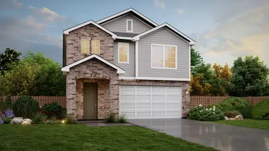 New construction Single-Family house 233 Gathering Dr, San Antonio, TX 78253 plan Azalea - image