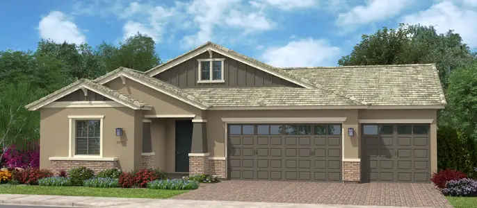 New construction house 3029 W Sherman Rd, San Tan Valley, AZ 85142 plan Harris Beach Super Garage - image