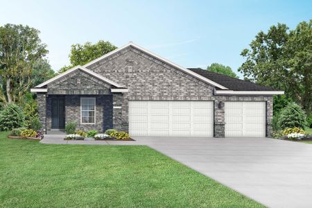 New construction Single-Family house 111 Sabinal Ln, Dayton, TX 77535 plan The Riviera C,  3-Car Garage - image