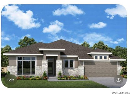 New construction Single-Family house 1345 Spotted Jaguar, New Braunfels, TX 78132 plan The Ridgegate - image