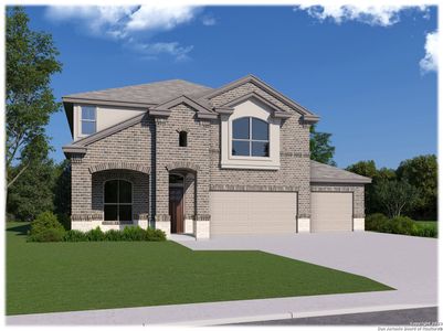 New construction Single-Family house 14041 Nolan Falls Rd, San Antonio, TX 78253 The Clydesdale- photo 0