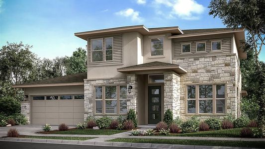 New construction Single-Family house 9208 The Ravine Wy, Austin, TX 78744 plan Amber - image