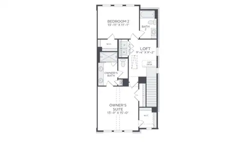 New construction Townhouse house 14701 Live Oak Cir, Addison, TX 75001 plan Magnolia End Right - image 3
