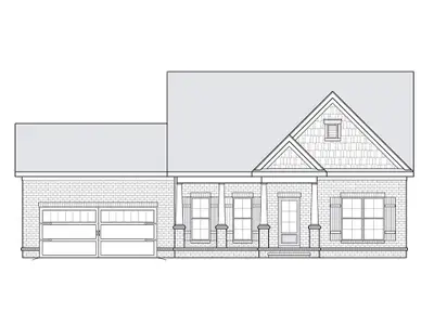 New construction Single-Family house 6502 Ripple Ridge Ct, Unit 29, Columbia, TN 38401 plan Holly, Front Entry Garage - image