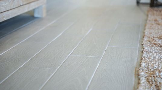 Ceramic tile flooring