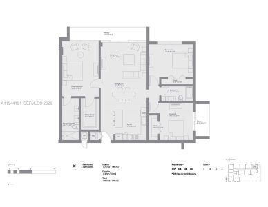 New construction Condo house 3034 Oak Ave, Unit 408, Miami, FL 33133 plan E - image 4