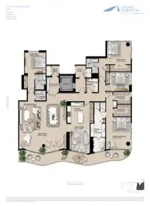 New construction Condo house 521 E Las Olas Blvd, Fort Lauderdale, FL 33301 plan Residence PH3 - image