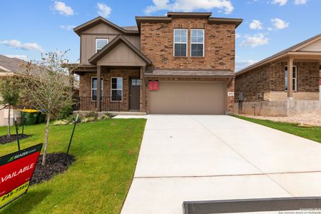 New construction Single-Family house 10528 Briceway Bay, Helotes, TX 78023 Emory- photo 0