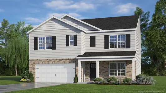 New construction Single-Family house 1001 Misty Creek Dr, Aberdeen, NC 28315 plan HAYDEN - image