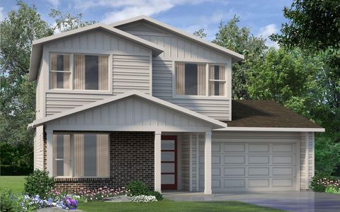 New construction Single-Family house 8705 Peafowl St, Austin, TX 78744 plan Eckerd - image