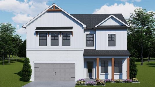 New construction Single-Family house 143 Bramblewood Dr, Winder, GA 30680 plan Winston - image