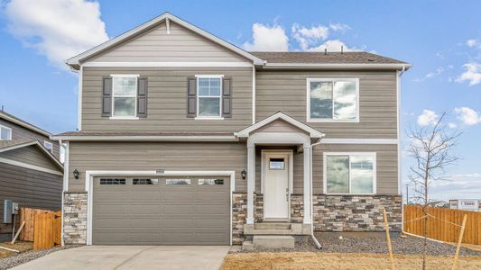 New construction Single-Family house 3274 Belleville Ridge Rd, Elizabeth, CO 80107 HENLEY- photo 0