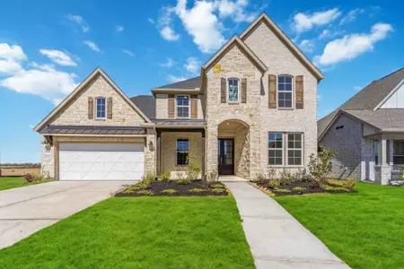 New construction Single-Family house 18719 Valencia Tangelo St, Manvel, TX 77578 plan Lockhart - image