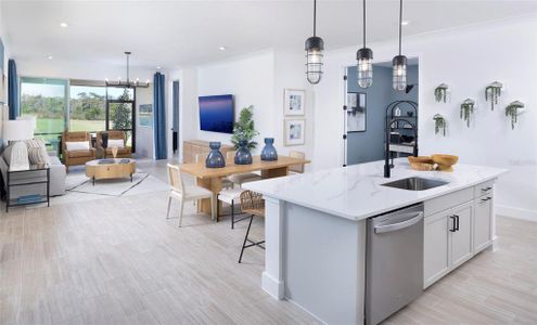 Model Kitchen Island View