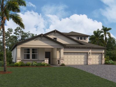 New construction Single-Family house 20243 Oriana Loop, Land O' Lakes, FL 34638 Corina  III Bonus- photo 0