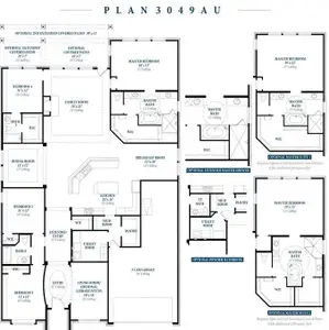 New construction Single-Family house 15129 Wedgetail Wy, Magnolia, TX 77354 plan Plan 3049AU - image