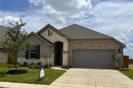 New construction Single-Family house 21803 Paphos Dr, Hockley, TX 77447 plan Premier Series - Mahogany - image