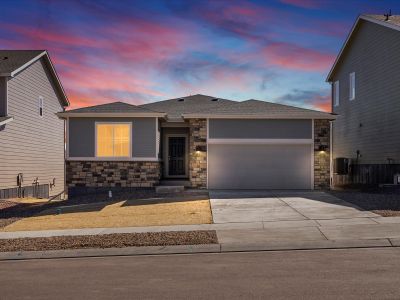 New construction Single-Family house 13375 Valley Peak Dr, Peyton, CO 80831 plan The Red Feather - image