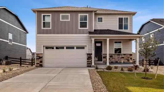 New construction Single-Family house 4736 Antler Wy, Johnstown, CO 80534 plan Bridgeport - image