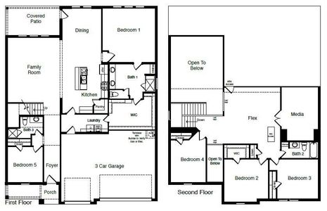 D.R. Horton's Paris floorplan - All Home and community information, including pricing, included features, terms, availability and amenities, are subject to change at any time without notice or obligation. All Drawings, pictures, photographs, video, square footages, floor plans, elevations, features, colors and sizes are approximate for illustration purposes only and will vary from the homes as built.