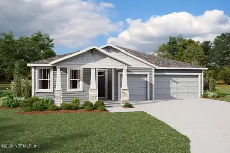 New construction Single-Family house 162 Holly Creek Dr, St. Johns, FL 32259 plan Hawkin - image
