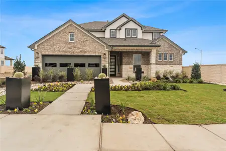 New construction Single-Family house 2308 Tobiano Trce, Georgetown, TX 78633 plan Hudson - image