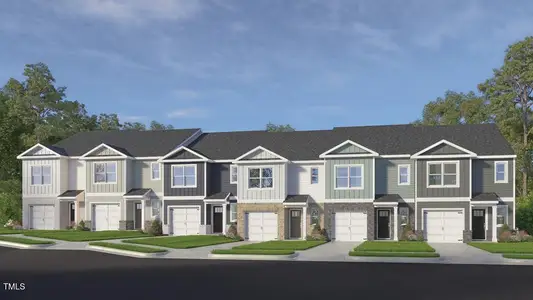 New construction Townhouse house 5217 Red Crimson Dr, Willow Spring, NC 27592 plan PEARSON - image