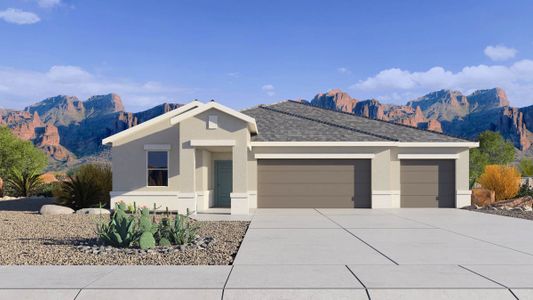 New construction Single-Family house 1518 E Fletcher Dr, Casa Grande, AZ 85122 plan Courtland - image