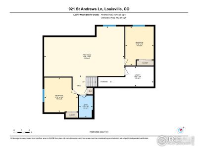 Basement level floor plan