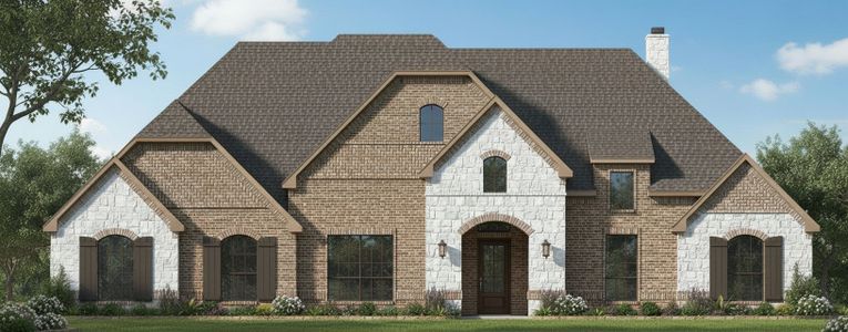 New construction Single-Family house 561 Royal Santana Trl, Weatherford, TX 76087 plan The Fort Worth - image